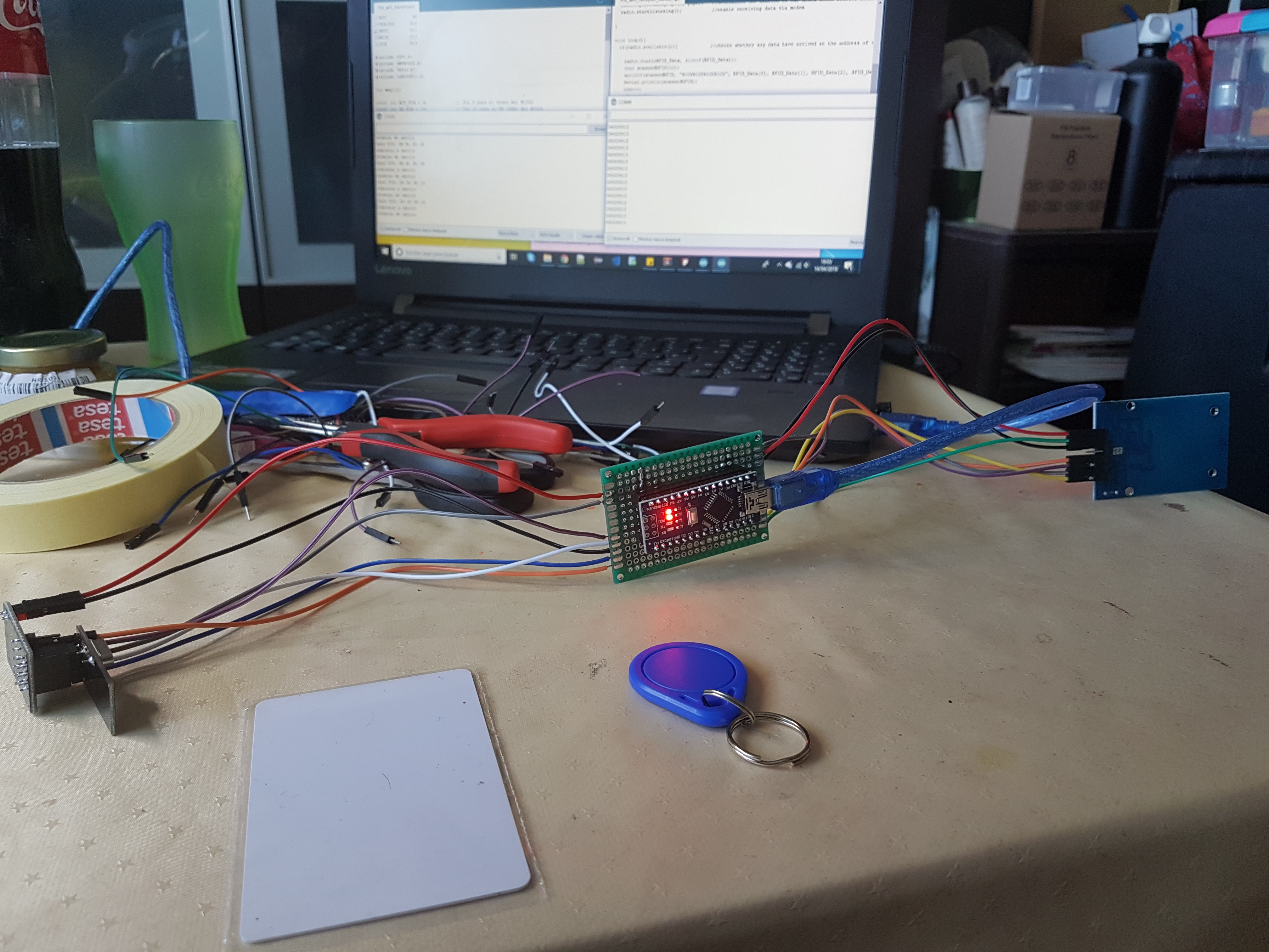 Proyecto con Arduino: lector rfid y transmisión inalámbrica