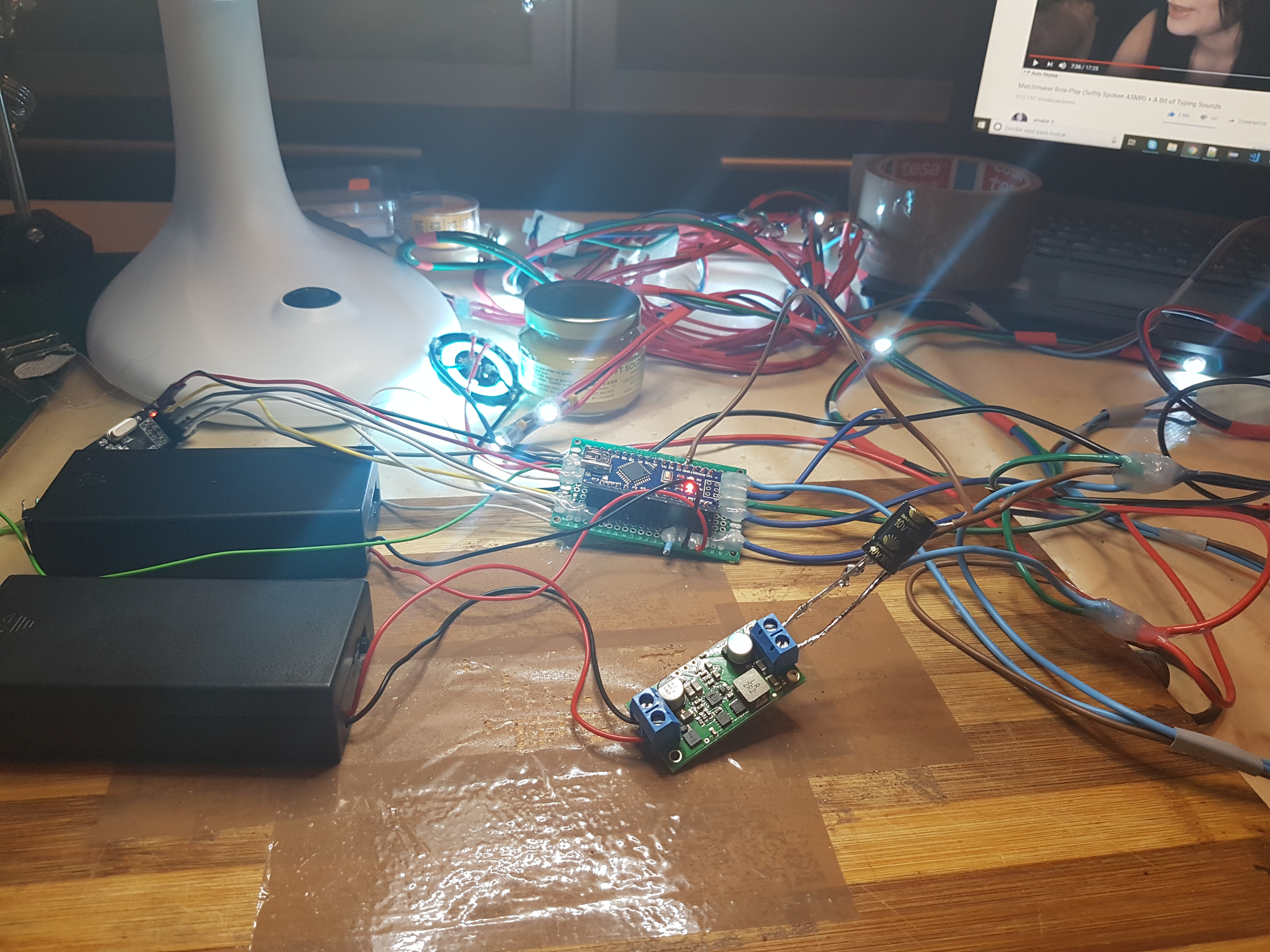 Proyecto con Arduino: receptor inalámbrico y luces